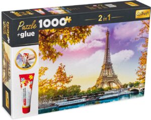 Комплект лепило и пъзел от 1000 части Trefl - Париж, Франция