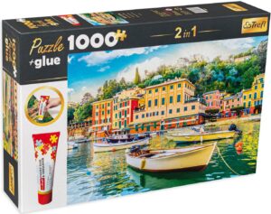 Комплект лепило и пъзел от 1000 части Trefl - Портофино, Италия