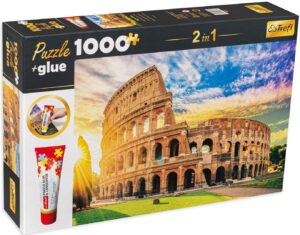 Комплект лепило и пъзел Trefl от 1000 части - Рим, Италия