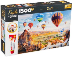 Комплект лепило и пъзел Trefl от 1500 части - Кападокия