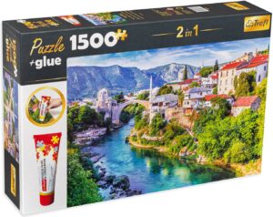 Комплект лепило и пъзел Trefl от 1500 части - Мостар, Босна и Херцеговина