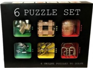 ###ДУБЛИРАН!!! Комплект от шест логически пъзелa Kikkerland