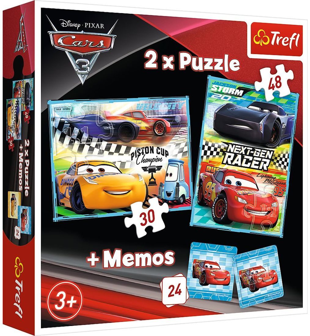 Комплект пъзел и мемо игра Trefl 2 в 1 - Колите, Нова генерация