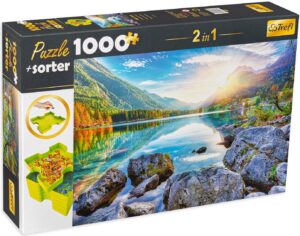 Комплект сортери и пъзел от 1000 части Trefl - Езеро в Германия