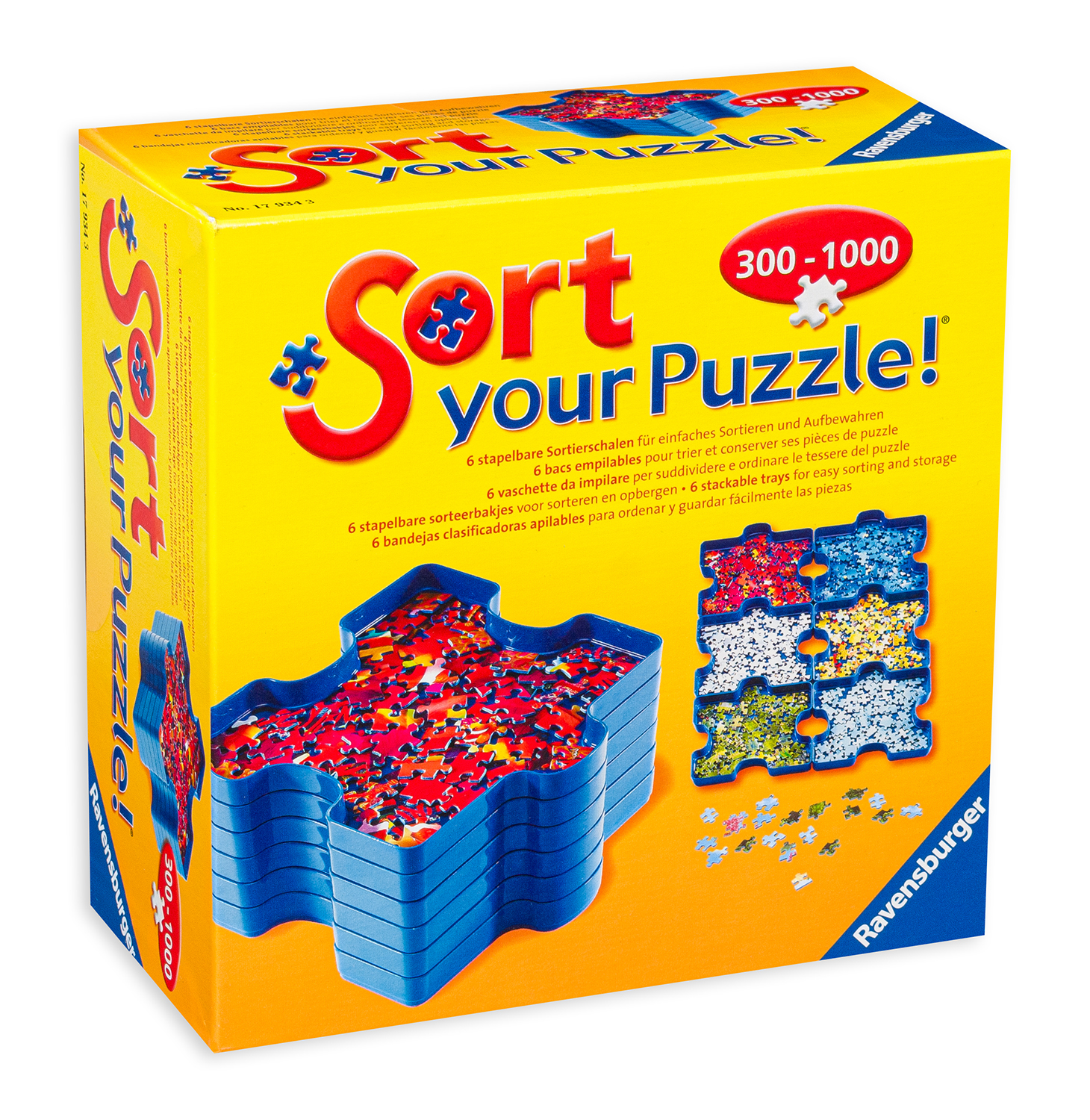Комплект сортери на пъзелни части Ravensburger - от 300 до 1000 части