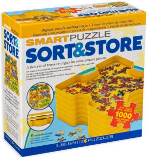 Комплект сортери за пъзелни части Eurographics - 6 броя