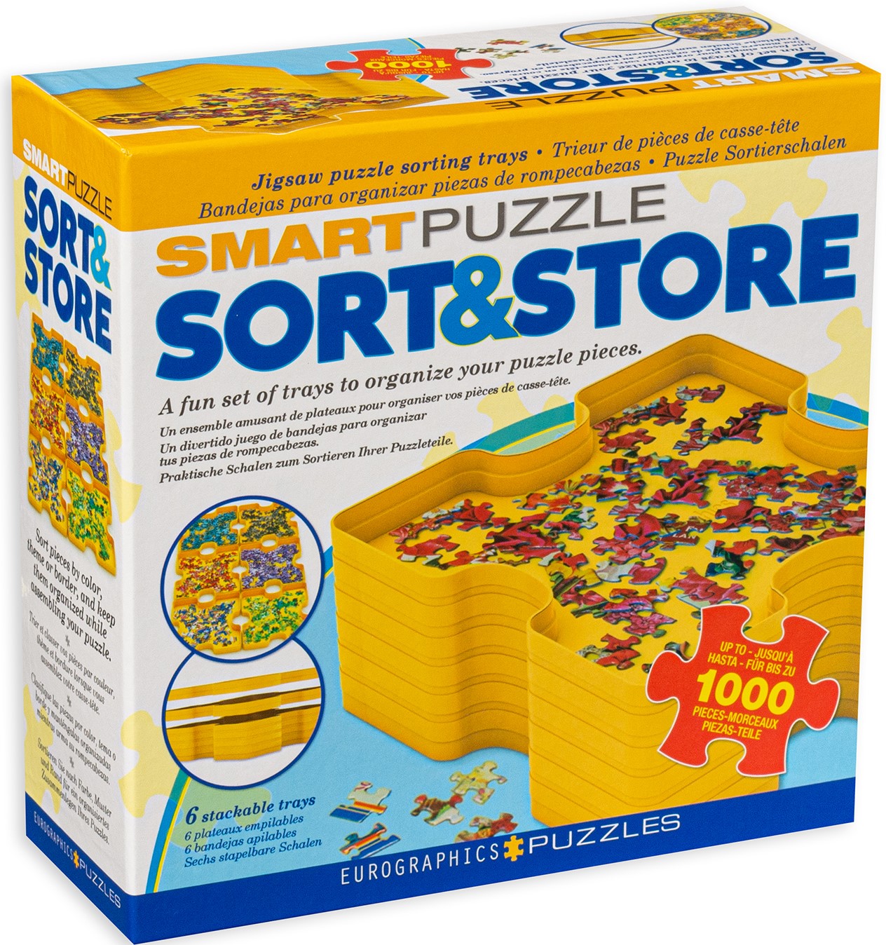 Комплект сортери за пъзелни части Eurographics - 6 броя
