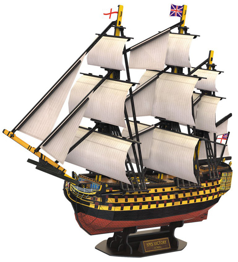 3D Пъзел Cubic Fun от 189 части - Кораб HMS Victory