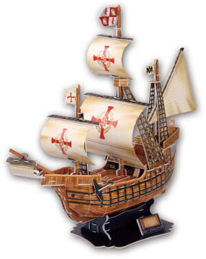 3D Пъзел Cubic Fun от 113 части - Кораб Santa Maria