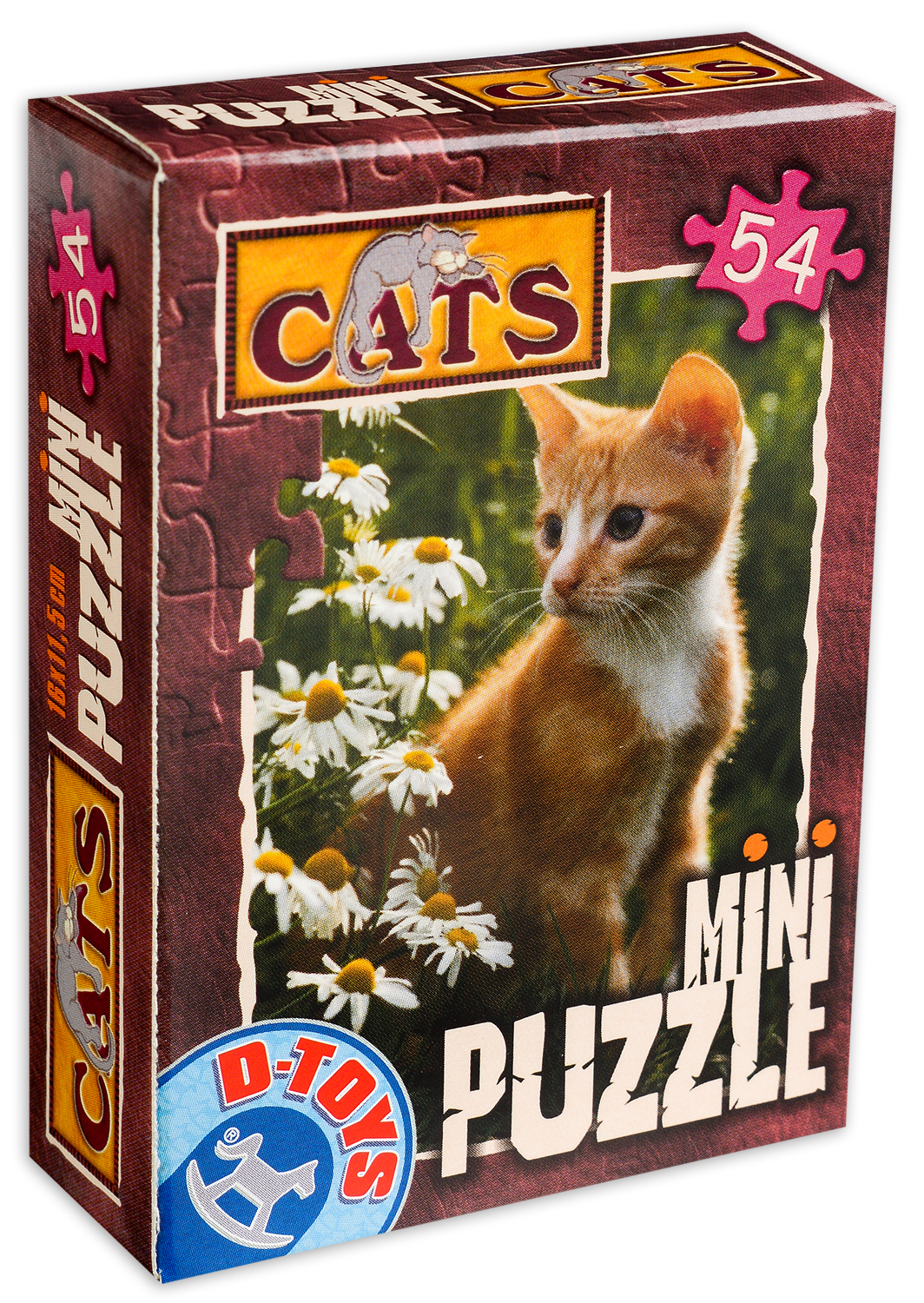 Мини пъзел D-Toys от 54 части - Коте