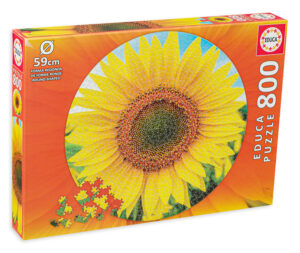 Кръгъл пъзел Educa от 800 части - Слънчоглед