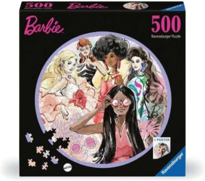 Кръгъл пъзел Ravensburger от 500 части - Барби