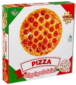 Кръгъл пъзел Y WOW от 300 части - Пица Пеперони