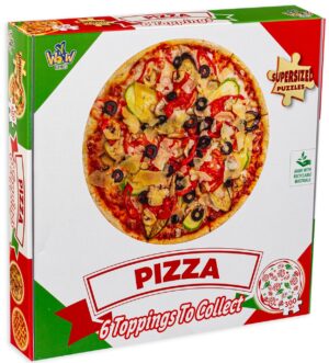 Кръгъл пъзел Y WOW от 300 части - Пица Вегетариана