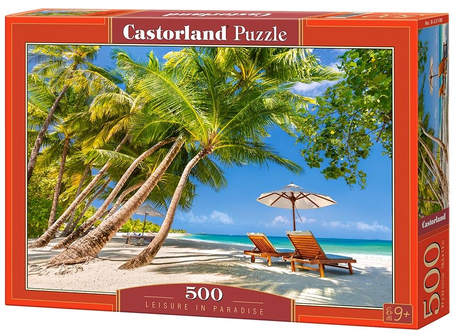 Пъзел Castorland от 500 части - Почивка в Рая