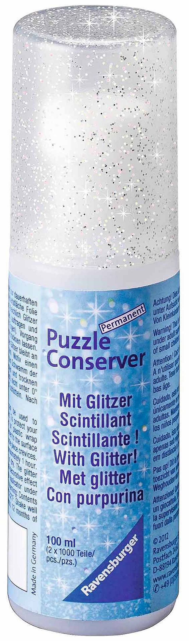 Лепило за пъзели Ravensburger - 100 ml, с брокат