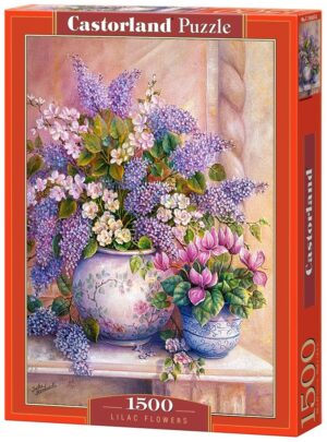 Пъзел Castorland от 1500 части - Люлякови цветове, Триша Хардуик