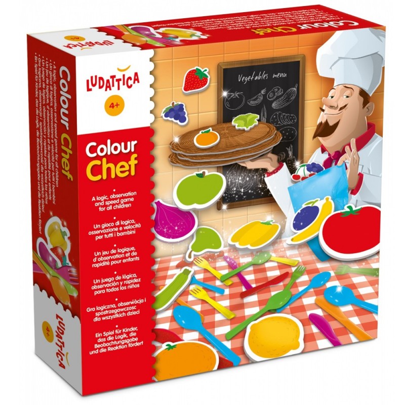 Игрален комплект Lisciani Ludattica - Цветният готвач