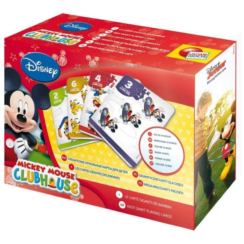 Карти за игра Lisciani - Мики Маус, големи
