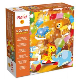 Пъзел-игра Lisciani Ludattica - Савана