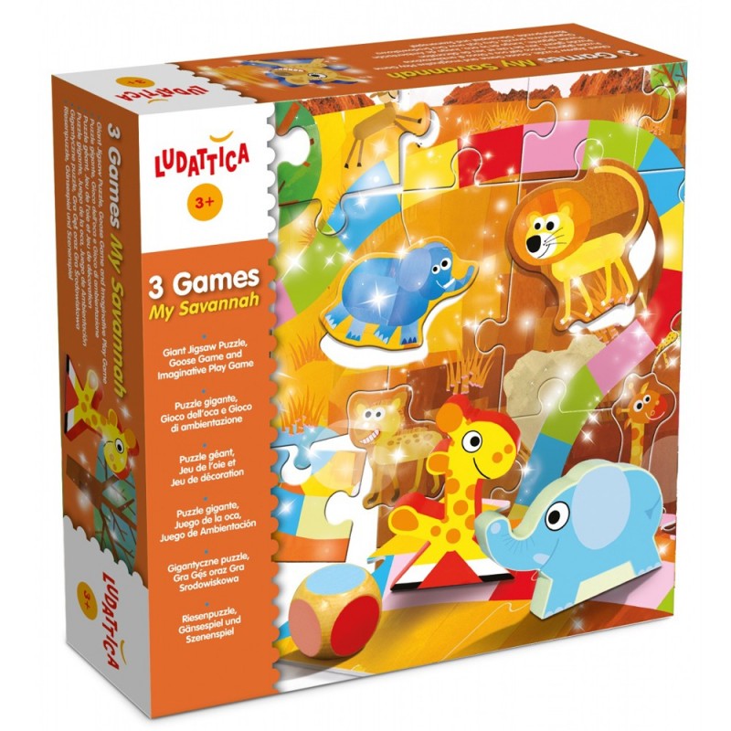 Пъзел-игра Lisciani Ludattica - Савана