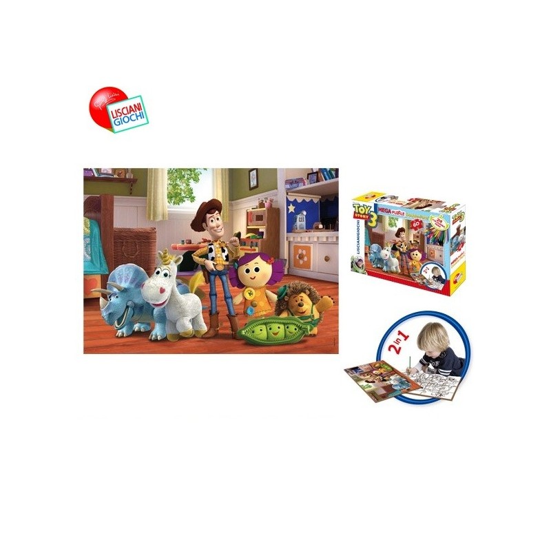 Пъзел Lisciani - Играта на играчките, с флумастри