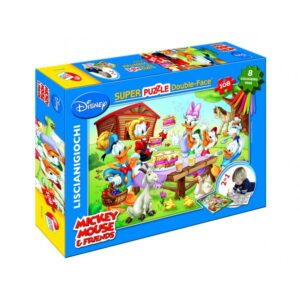 Пъзел Lisciani - Мики Маус и приятели, с флумастри