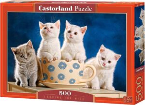 Пъзел Castorland от 500 части - В търсене на мляко