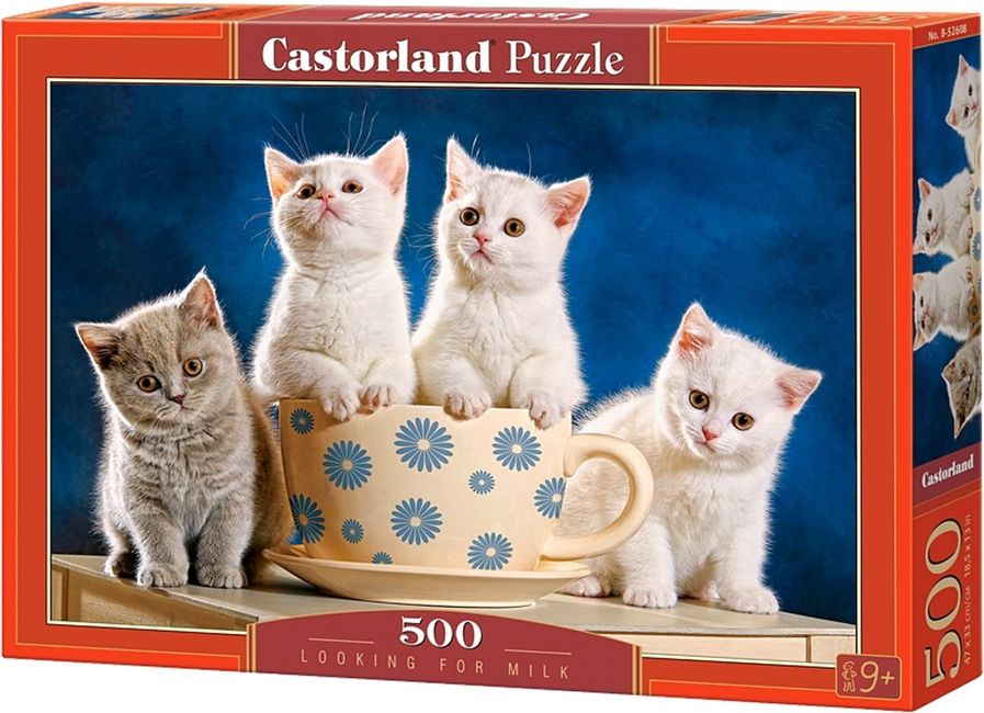 Пъзел Castorland от 500 части - В търсене на мляко