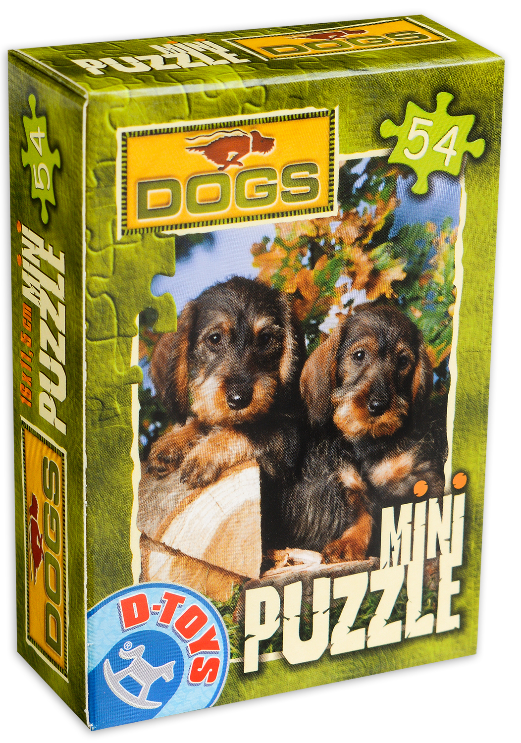 Мини пъзел D-Toys от 54 части - Малки кученца