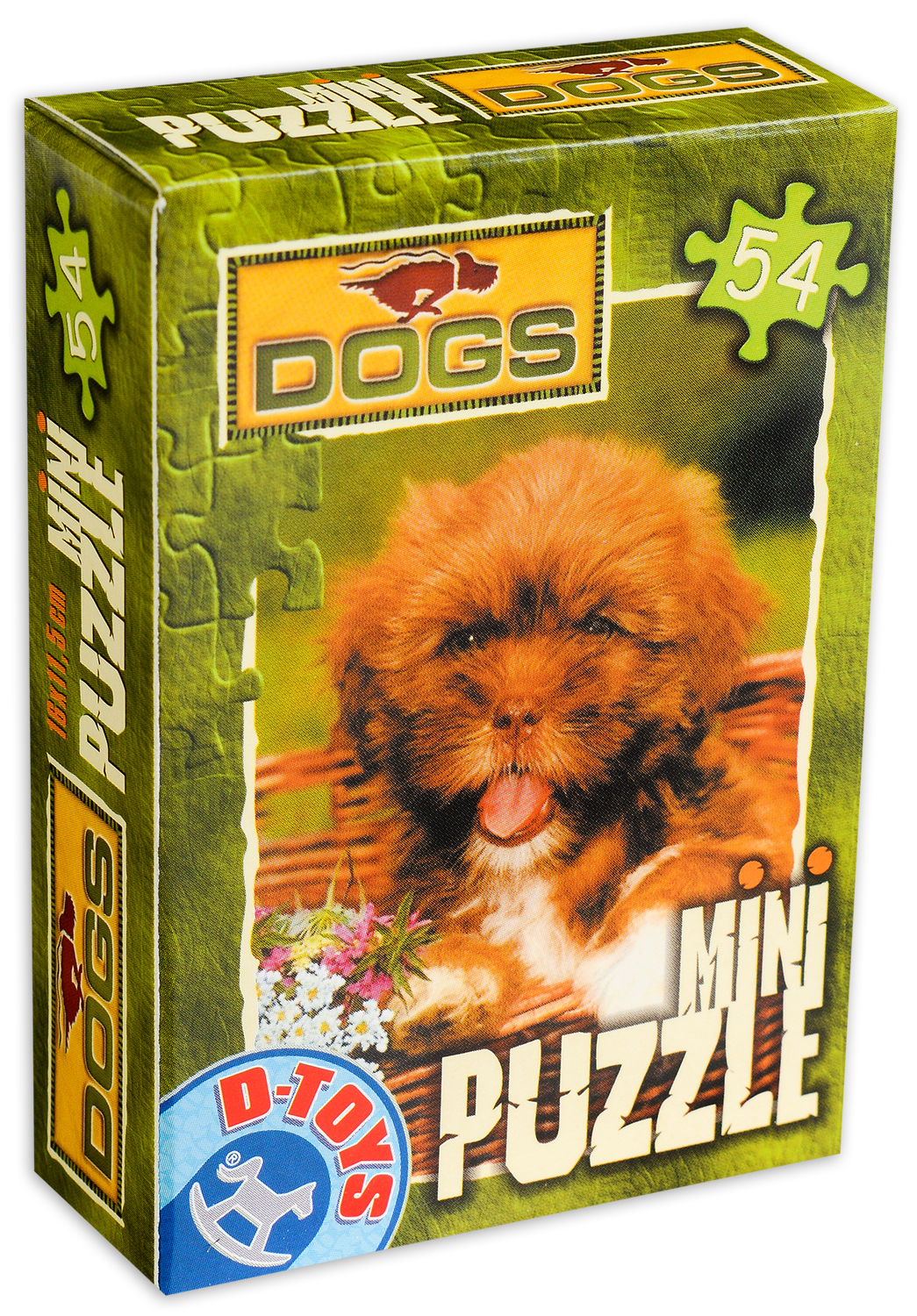 Мини пъзел D-Toys от 54 части - Малко кафяво куче