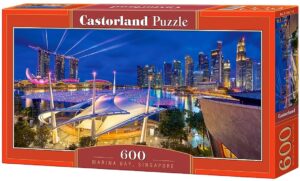 Панорамен пъзел Castorland от 600 части - Марина Бей, Сингапур