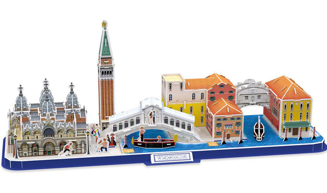3D Пъзел Cubic Fun от 126 части - City Line Venezia
