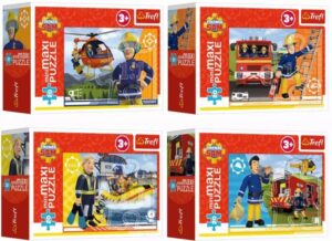 Мини пъзел Trefl от 20 макси части - Пожарникарят Сам, асортимент