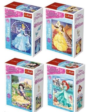 Мини пъзел Trefl от 20 макси части - В света на принцесите, асортимент