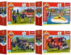 Мини пъзел Trefl от 54 части - Пожарникарят Сам, асортимент