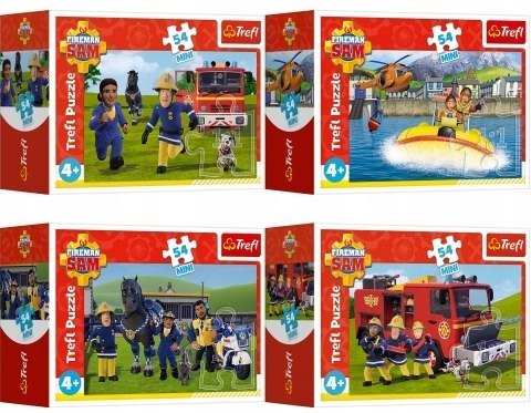 Мини пъзел Trefl от 54 части - Пожарникарят Сам, асортимент