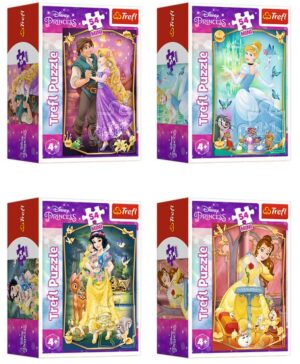 Мини пъзел Trefl от 54 части - Прекрасни принцеси, асортимент