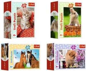Мини пъзел Trefl от 54 части - Прекрасни животни, асортимент