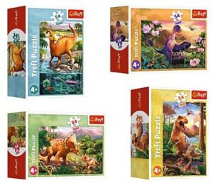 Мини пъзел Trefl от 54 части - Страхотни динозаври, асортимент