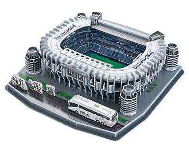 3D Пъзел Nanostad от 160 части - Стадион Real Madrid Santiago Bernabeu (Spain)