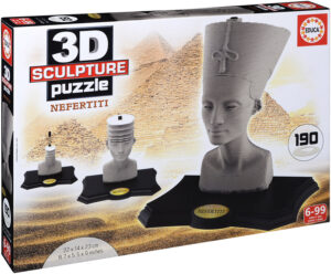 3D пъзел-скулптура Educa от 190 части - Нефертити
