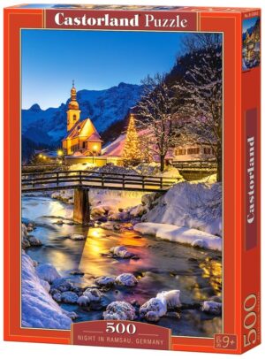 Пъзел Castorland от 500 части - Нощ в Рамсау, Германия