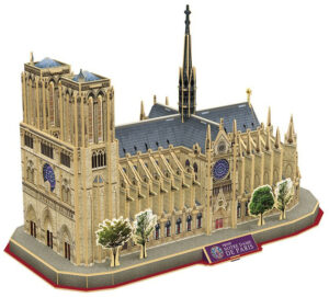 3D Пъзел Cubic Fun от 128 части - Notre Dame De Paris