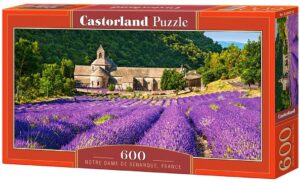 ###ДУБЛИРАН!!! Панорамен пъзел Castorland от 600 части - Абатството Нотр Дам в Сенанк, Франция