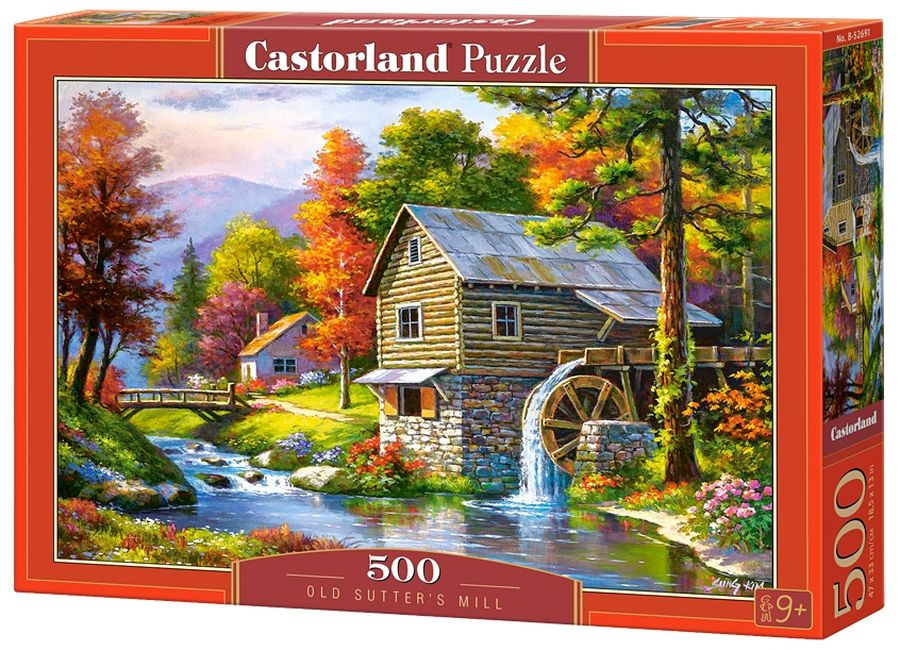 Пъзел Castorland от 500 части - Старата мелница, Сунг Ким