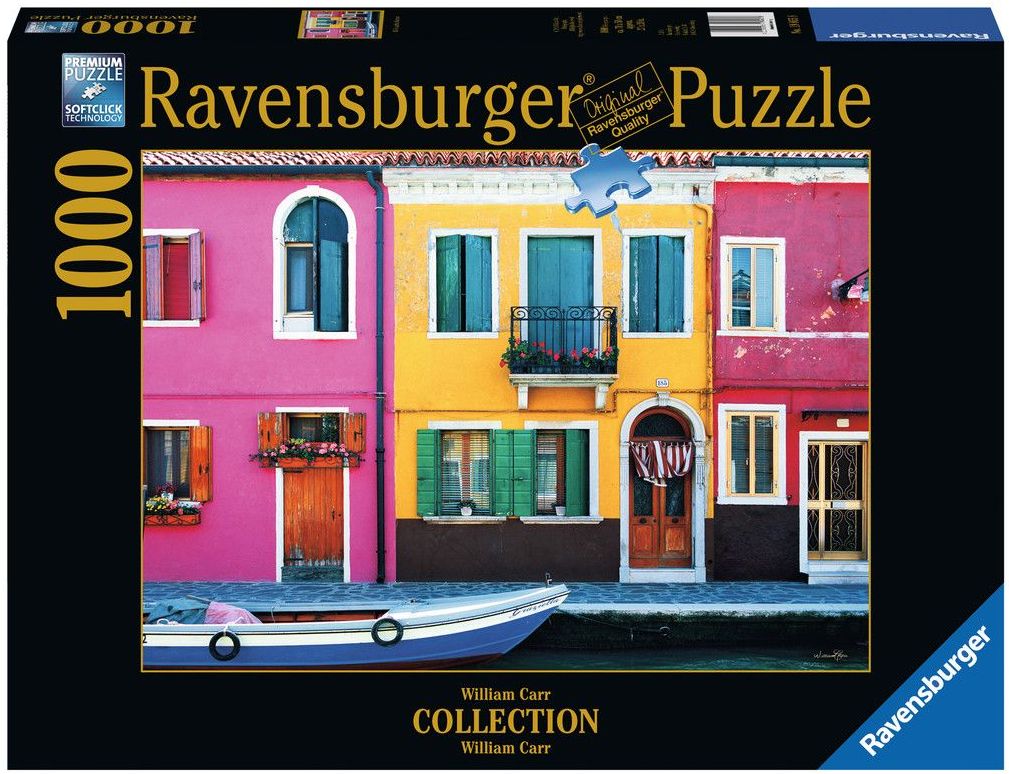 Пъзел Ravensburger от 1000 части - Бурано, Уилям Кар