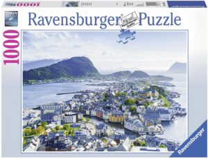 Пъзел Ravensburger от 1000 части - Гледка към Алесунд, Норвегия