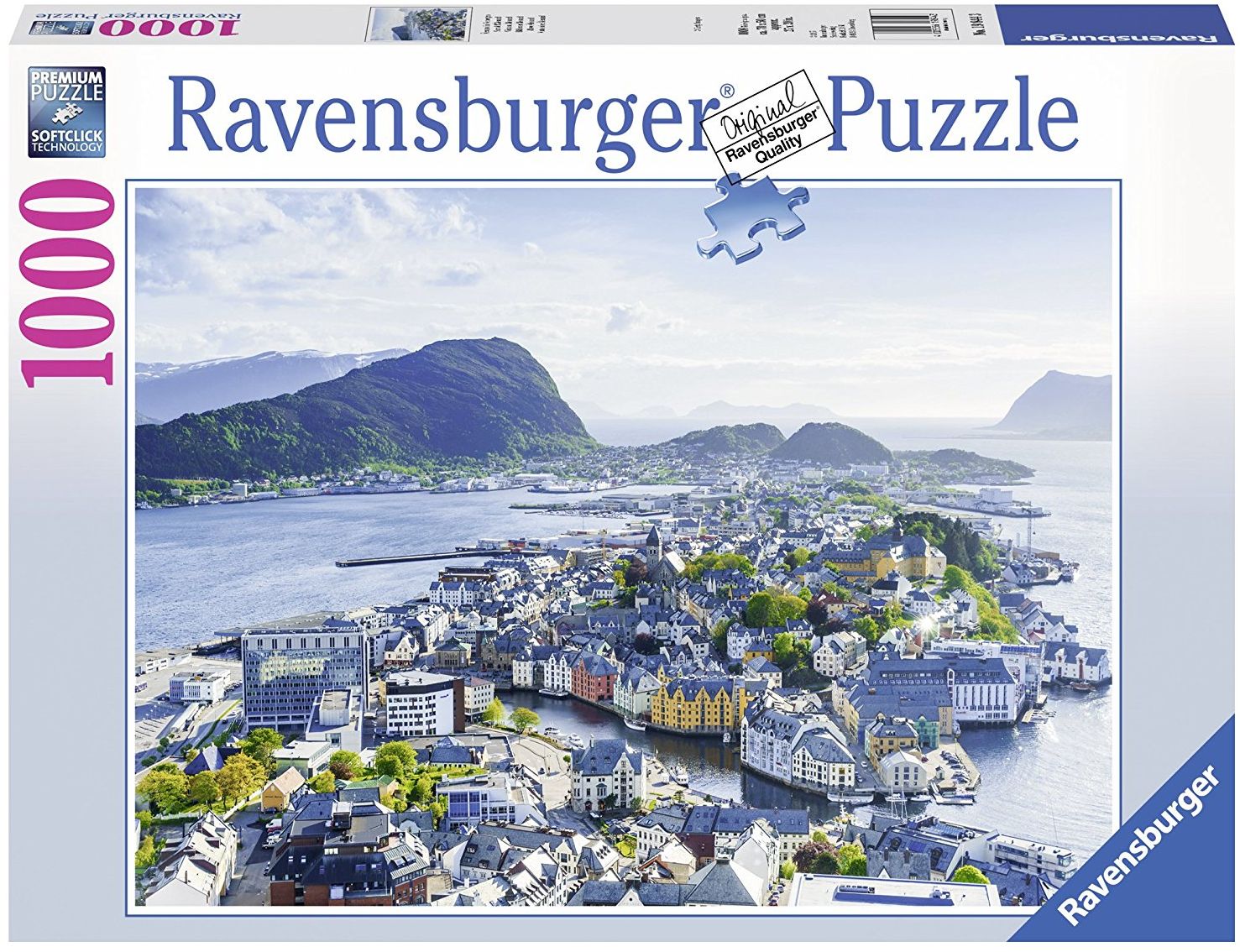Пъзел Ravensburger от 1000 части - Гледка към Алесунд, Норвегия