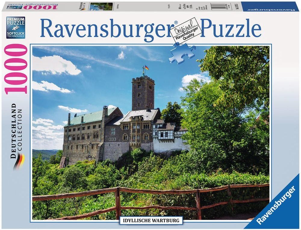 Пъзел Ravensburger от 1000 части - Идиличния Вартбург